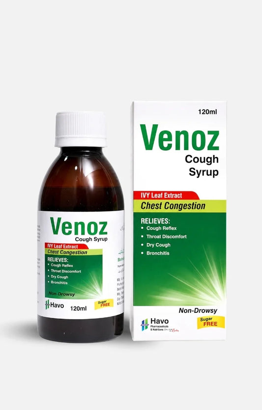 Venoz Cough Syrup - 120 ml